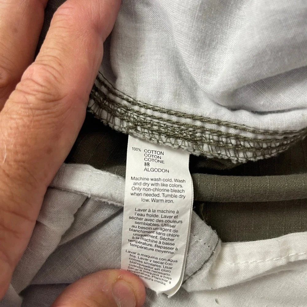 Gap Cargo Pants Mens 35x30 Green Ripstop Military Paratrooper Gorpcore Y2K